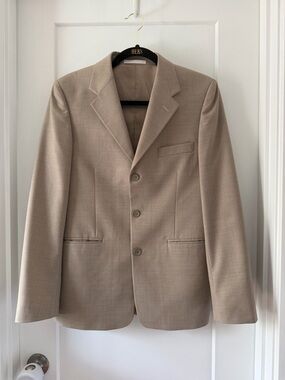 Perry Ellis Tan Three-Button Sport Coat